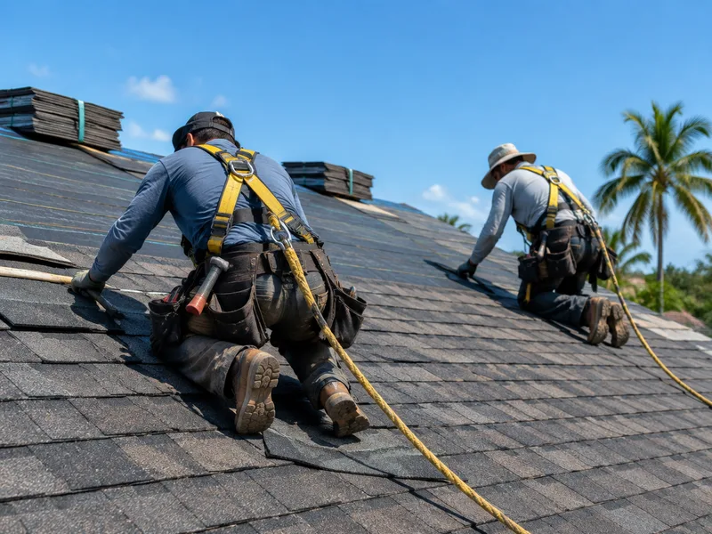 Illustrative photo — new roof covering, ridge and valleys complete